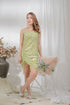 Gregg Mini Dress in Neon Green